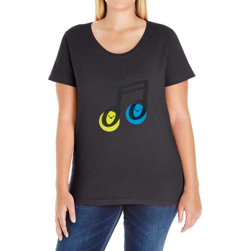 Musical Note Ladies Curvy T-Shirt by JAMESDSHARP | Artistshot