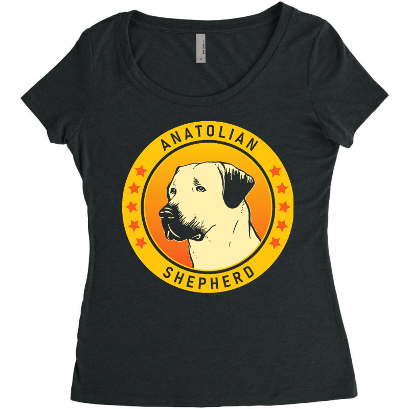 Anatolian Shepherd Anatolian Shepherd Dog Portrait Women's Triblend Scoop T-shirt by relativemedulla | Artistshot