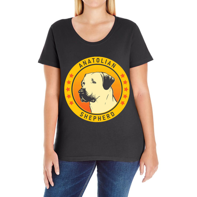 Anatolian Shepherd Anatolian Shepherd Dog Portrait Ladies Curvy T-Shirt by relativemedulla | Artistshot