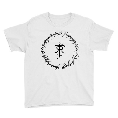 Ring Inscriptions Tolkien Youth Tee Designed By Shusui