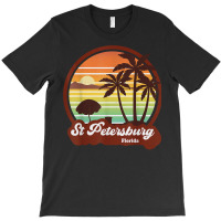 Saint Petersburg Florida Souvenirs Retro 80s St Petes Beach T Shirt T-shirt | Artistshot