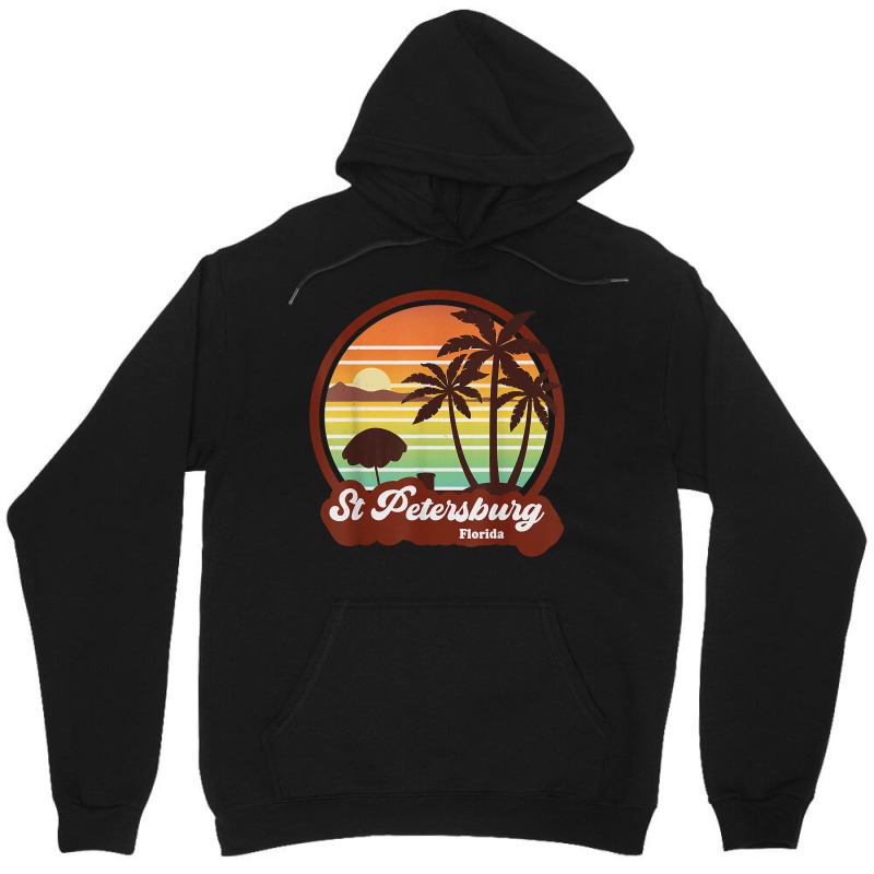 Saint Petersburg Florida Souvenirs Retro 80s St Petes Beach T Shirt Unisex Hoodie by cm-arts | Artistshot