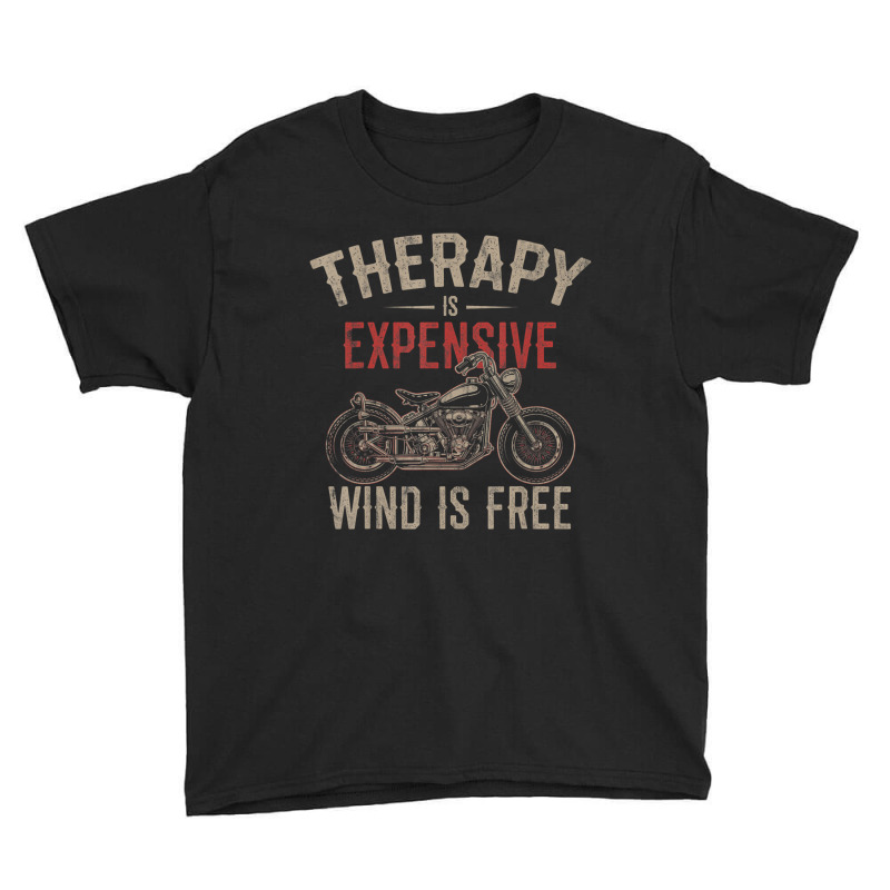 Motorcycle Therapy Youth Tee by cm-arts | Artistshot