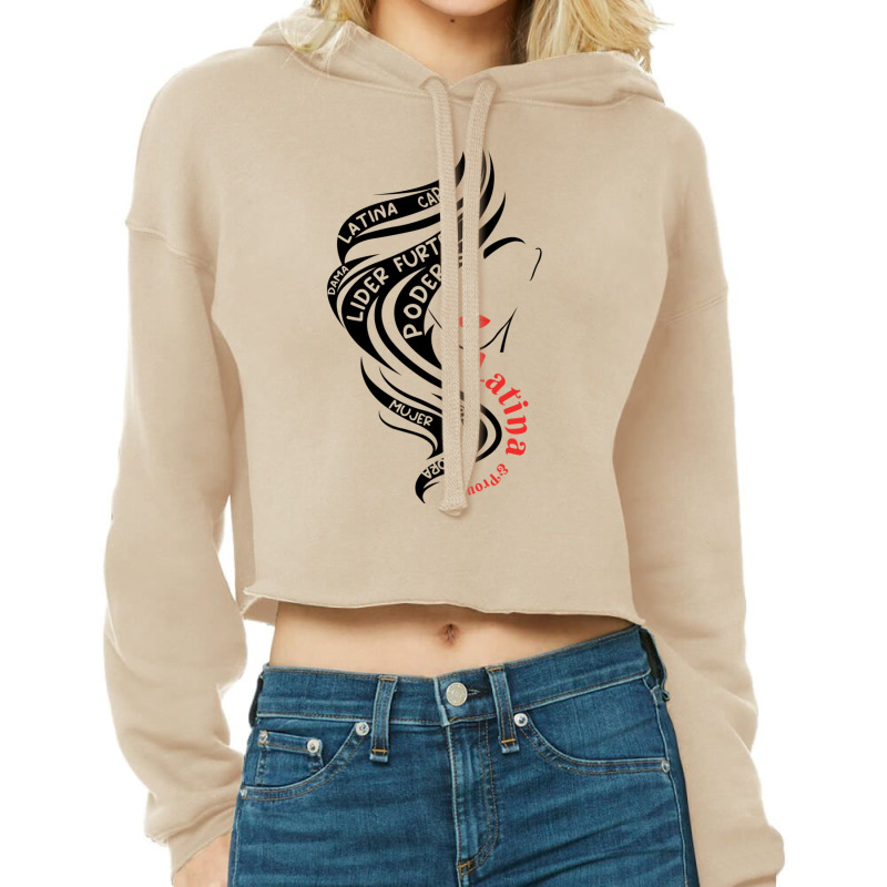 Latina Hispanic Heritage Month Cropped Hoodie by JENNYKISS | Artistshot