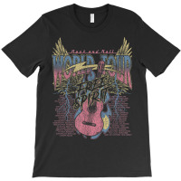 Rock & Roll Free Spirit World Tour Guitar Fire Wings Thunder T-shirt | Artistshot