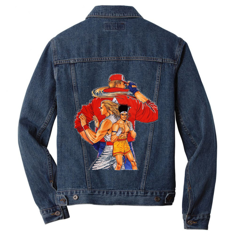 Fatal Fury Men Denim Jacket by cm-arts | Artistshot