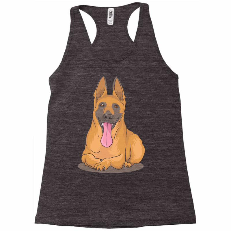 Belgian Shepherd Malinois T  Shirt Belgian Malinois Shepherd Dog Gift Racerback Tank by pfahey | Artistshot