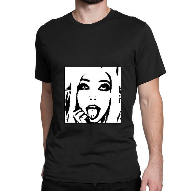 Belle Delphine Black & White Classic T-shirt | Artistshot