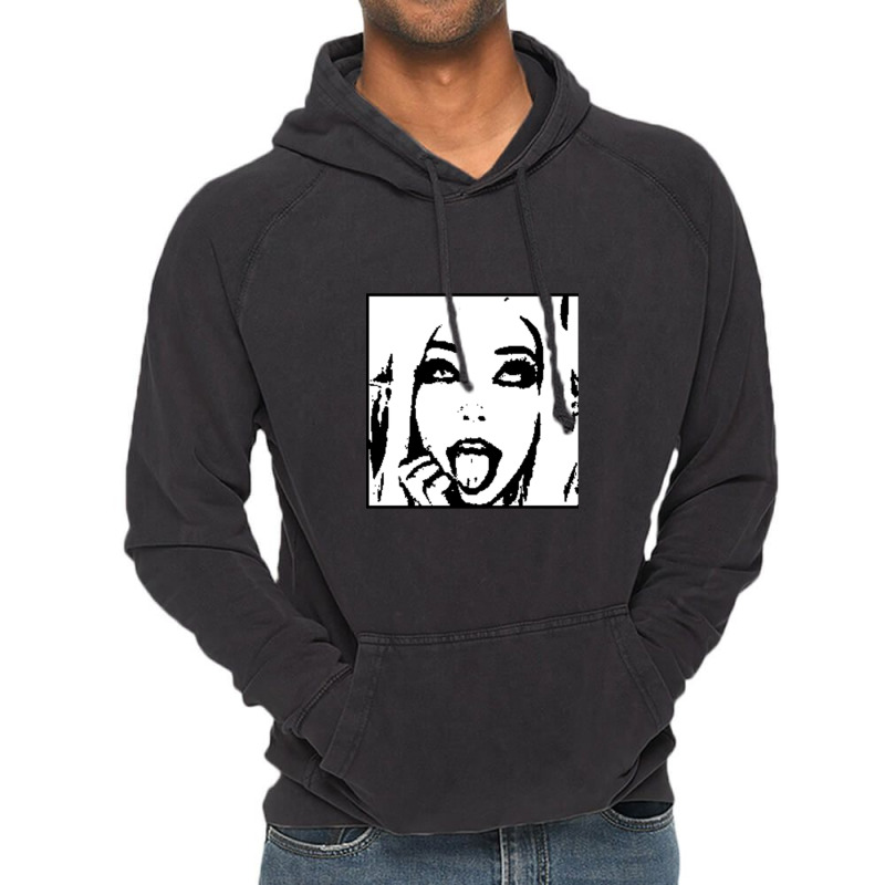 Belle Delphine Black & White Vintage Hoodie | Artistshot