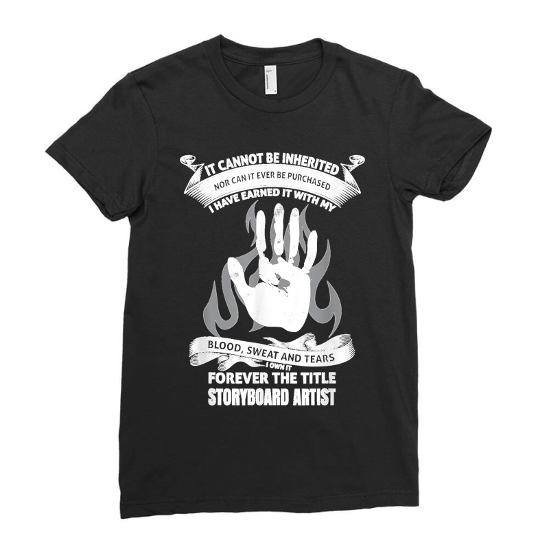 Blood Sweat And Tears Storyboard Artist Ladies Fitted T-Shirt by cm-arts | Artistshot