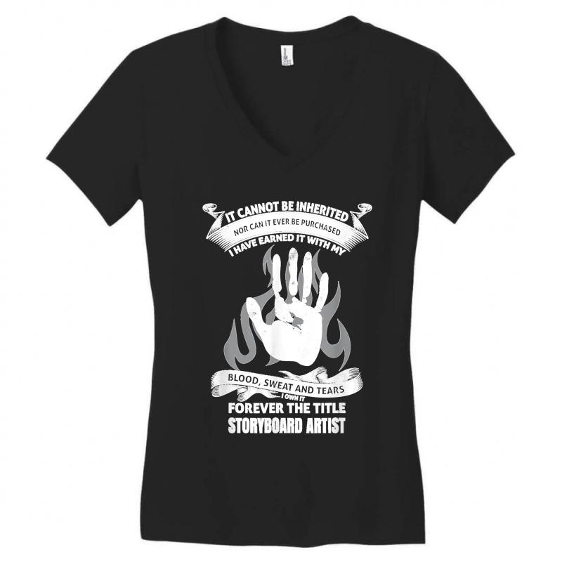 Blood Sweat And Tears Storyboard Artist Women's V-Neck T-Shirt by cm-arts | Artistshot