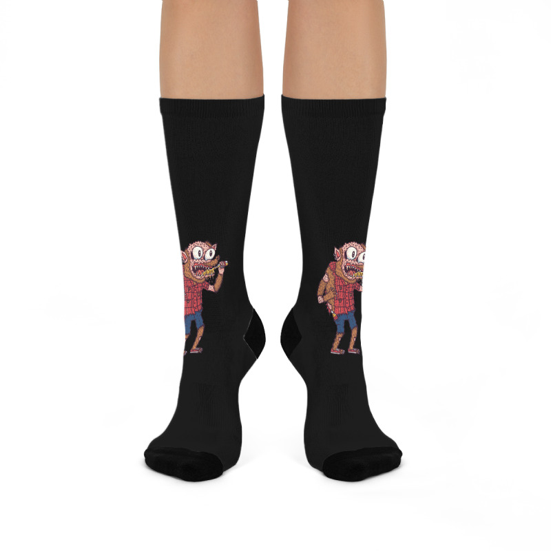 Werewolf Gift Crew Socks | Artistshot