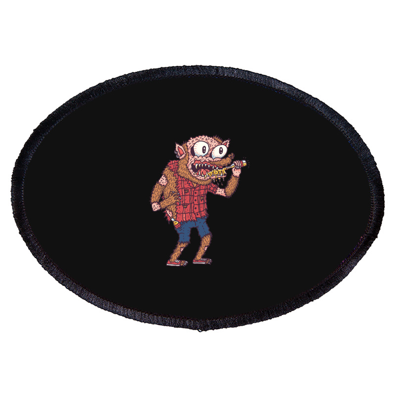 Werewolf Gift Oval Patch | Artistshot