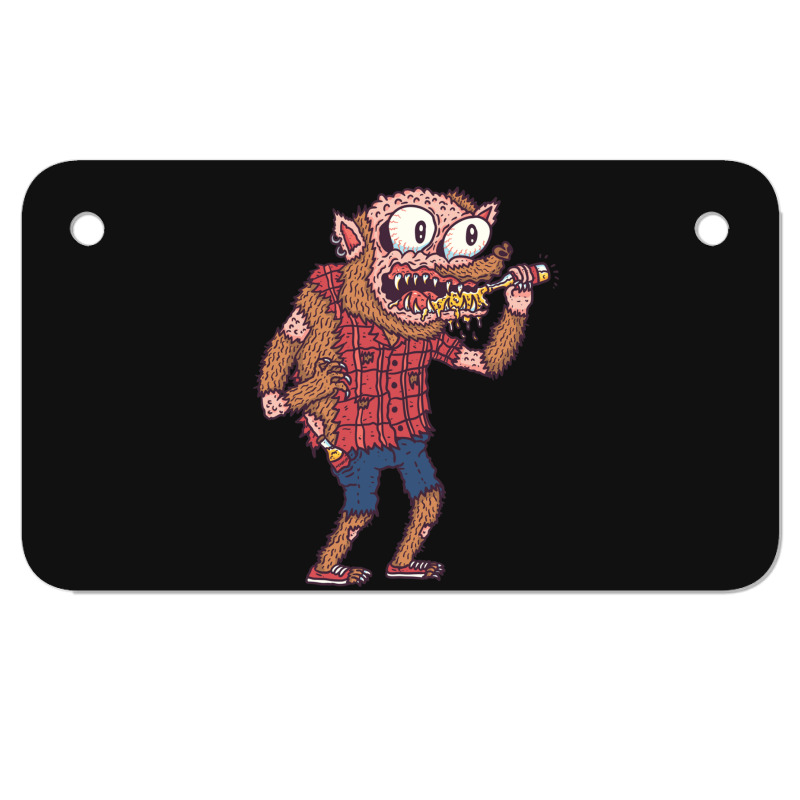 Werewolf Gift Motorcycle License Plate | Artistshot