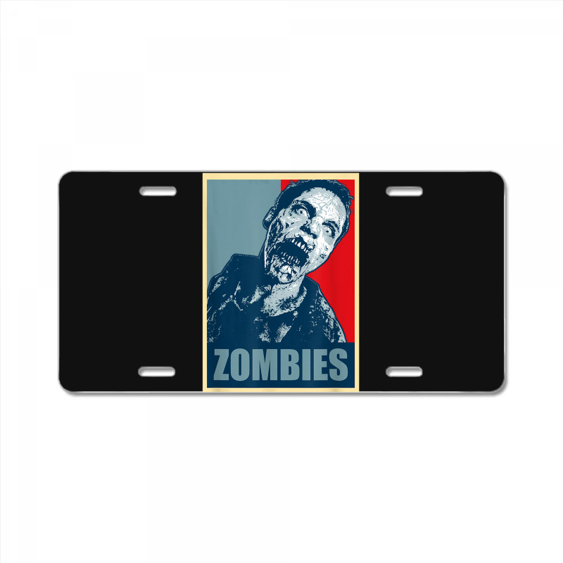 Zombie Monster Halloween   Zombie License Plate | Artistshot