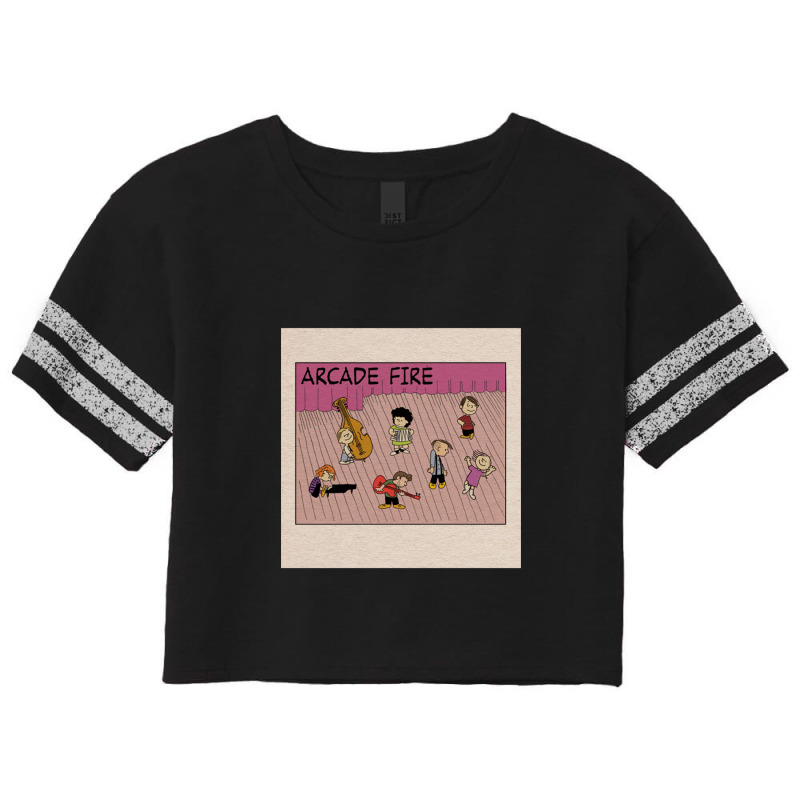 Arcade Fire Cartoon Scorecard Crop Tee by LarryCory | Artistshot