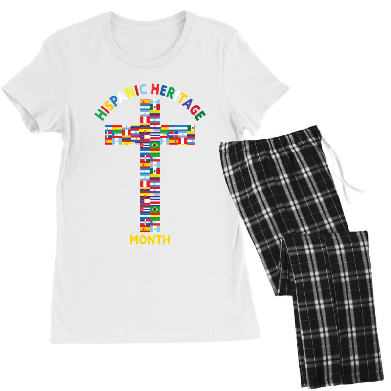 National Hispanic Heritage Month Christian Cross Flags Trend Women's Pajamas Set by JENNYKISS | Artistshot