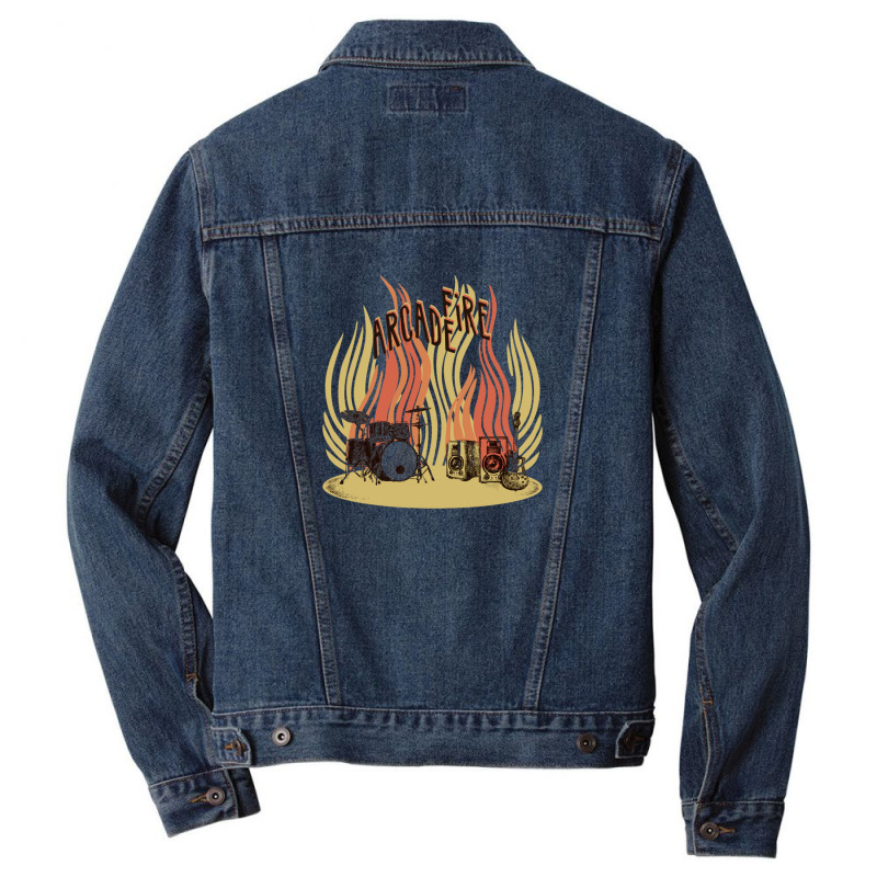 The Arcade Fire Men Denim Jacket by JAMESDSHARP | Artistshot