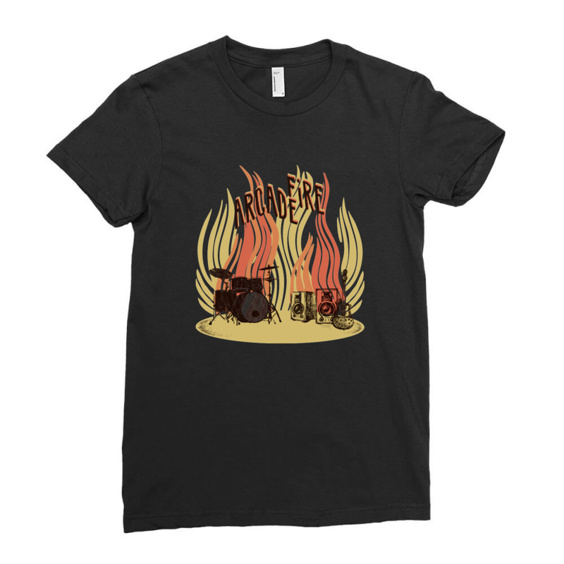 The Arcade Fire T Ladies Fitted T-Shirt by JAMESDSHARP | Artistshot