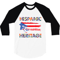 National Hispanic Heritage Month Puerto Rico 3/4 Sleeve Shirt | Artistshot