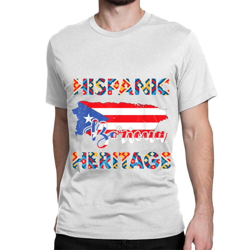 National Hispanic Heritage Month Puerto Rico Classic T-shirt by JENNYKISS | Artistshot