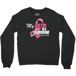 I Wear Pink For My Sister Crewneck Sweatshirt | Artistshot