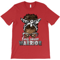 Lung Cancer Warrior Afro Messy Bun T-shirt | Artistshot