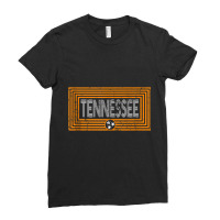 Orange & White Tennessee State Flag Design Unique Tennessee Tank Top Ladies Fitted T-shirt | Artistshot