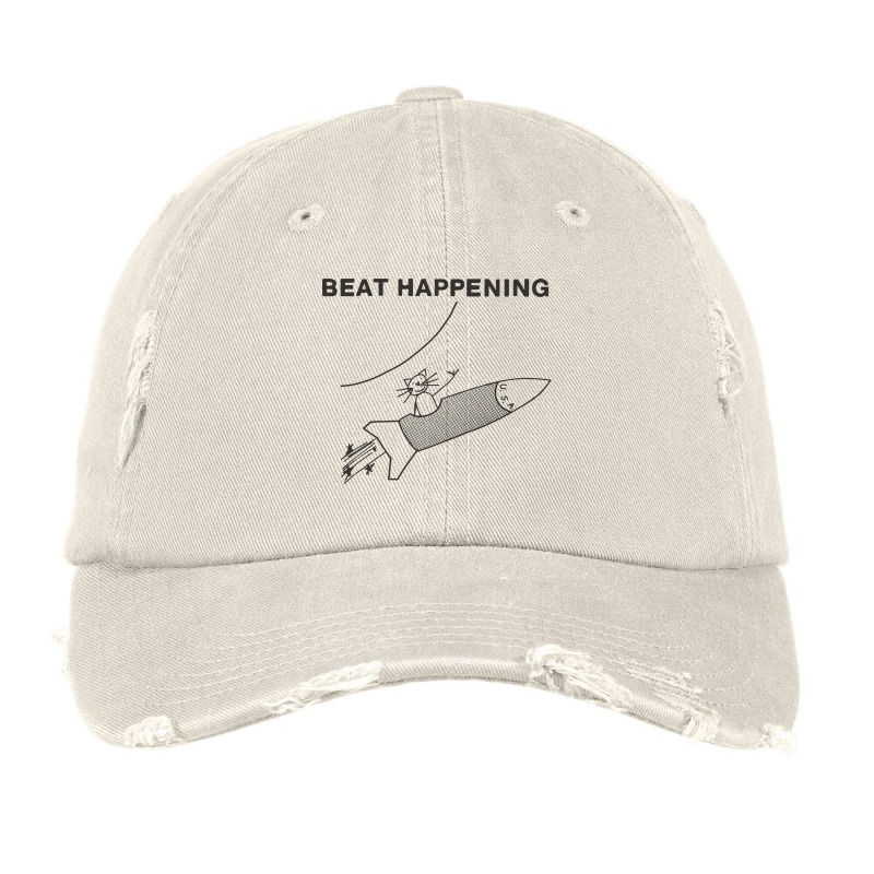 Beat Happening Rocket In Black Vintage Cap by Mamangracing | Artistshot