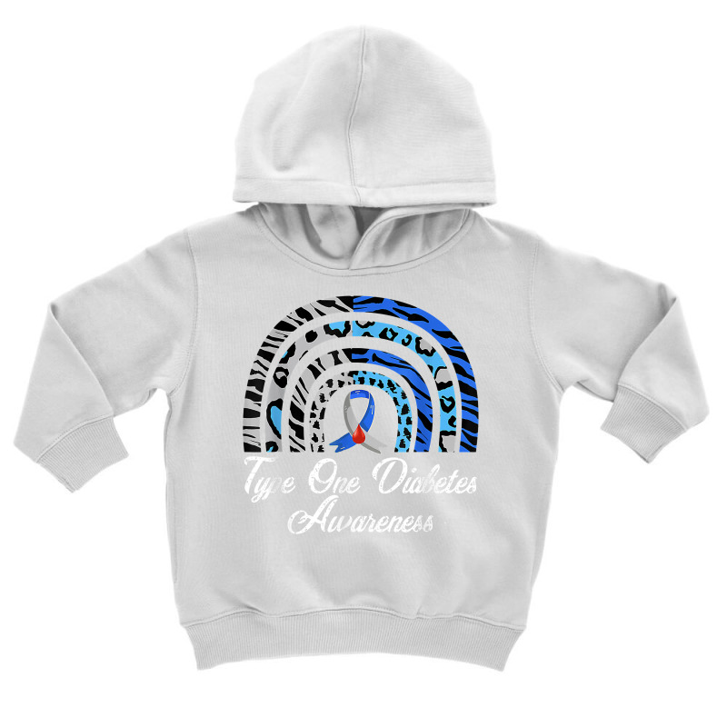 Type 1 Diabetes Awareness, Type One Diabetic Rainbow T Shirt Toddler Hoodie by cm-arts | Artistshot