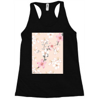 Seamless Pattern Pink Wild Flowers Isolated Pastel Racerback Tank | Artistshot