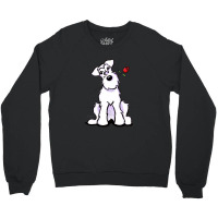 White Schnauzer Sweetheart Gift Crewneck Sweatshirt | Artistshot