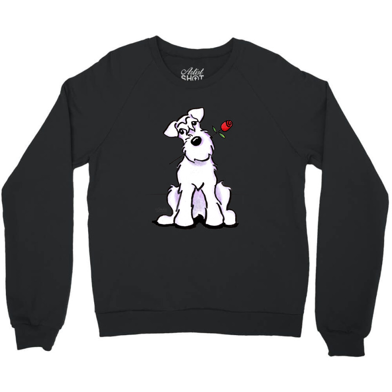 White Schnauzer Sweetheart Gift Crewneck Sweatshirt | Artistshot