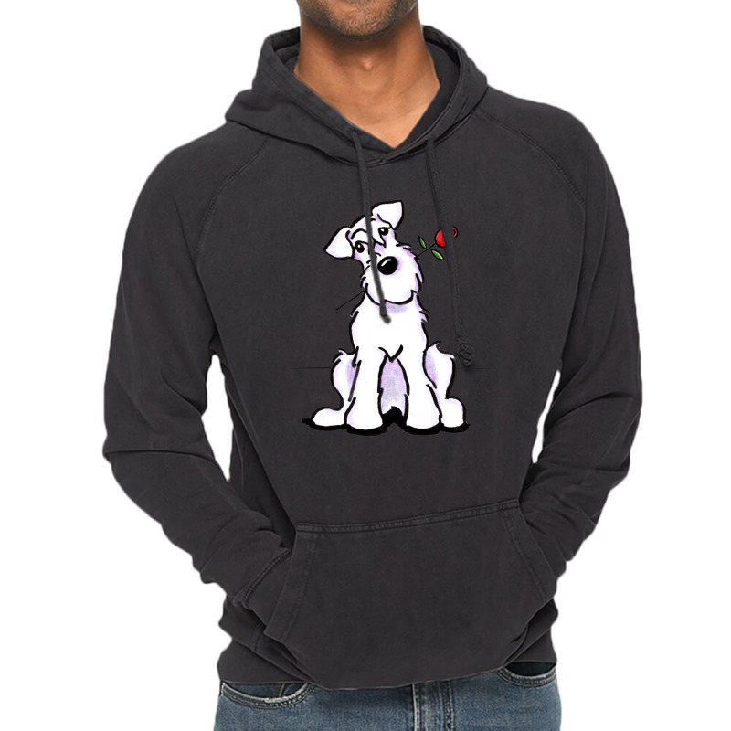 White Schnauzer Sweetheart Gift Vintage Hoodie | Artistshot