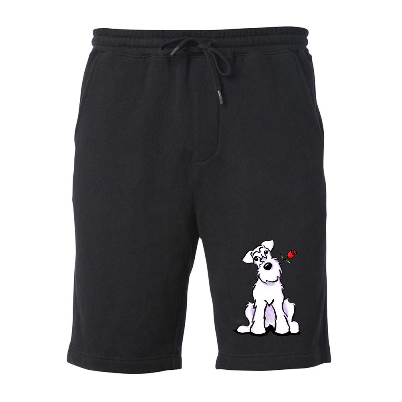 White Schnauzer Sweetheart Gift Fleece Short | Artistshot