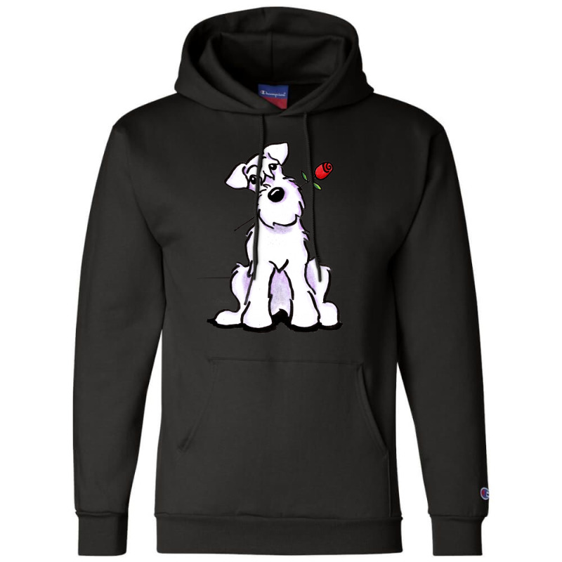 White Schnauzer Sweetheart Gift Champion Hoodie | Artistshot