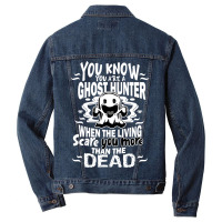 Ghost Hunter Halloween Costume Funny Men Denim Jacket | Artistshot