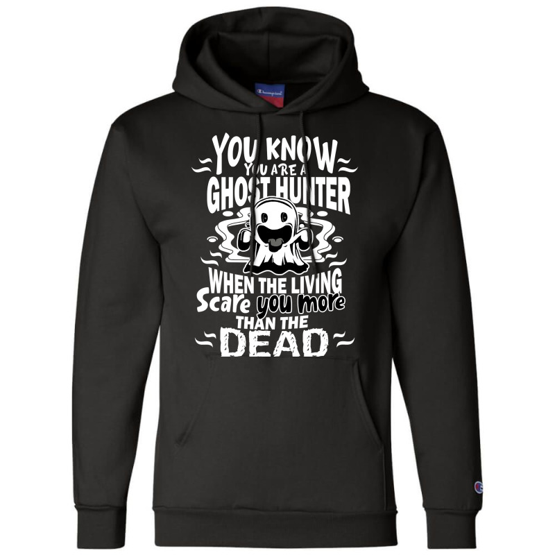 Ghost Hunter Halloween Costume Funny Champion Hoodie | Artistshot