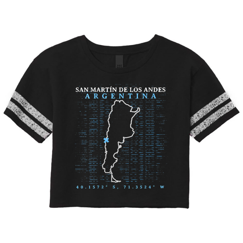 Womens Argentina San Martín De Los Andes V Neck T Shirt Scorecard Crop Tee by cm-arts | Artistshot