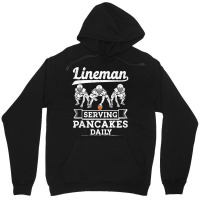 Football Lineman Serving Pancakes Daily Offensive Lineman T Shirt Unisex Hoodie | Artistshot