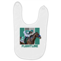 Flightline Horse Racing Thoroughbred Del Mar Santa Anita Sweatshirt Baby Bibs | Artistshot