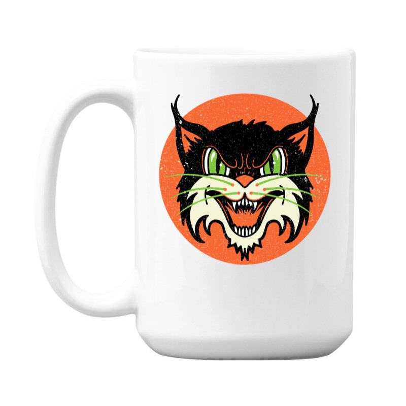 Wild Cat Rockabilly Retro Gift 15 Oz Coffee Mug | Artistshot