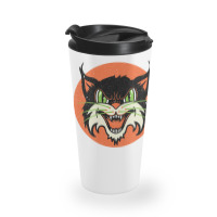 Wild Cat Rockabilly Retro Gift Travel Mug | Artistshot