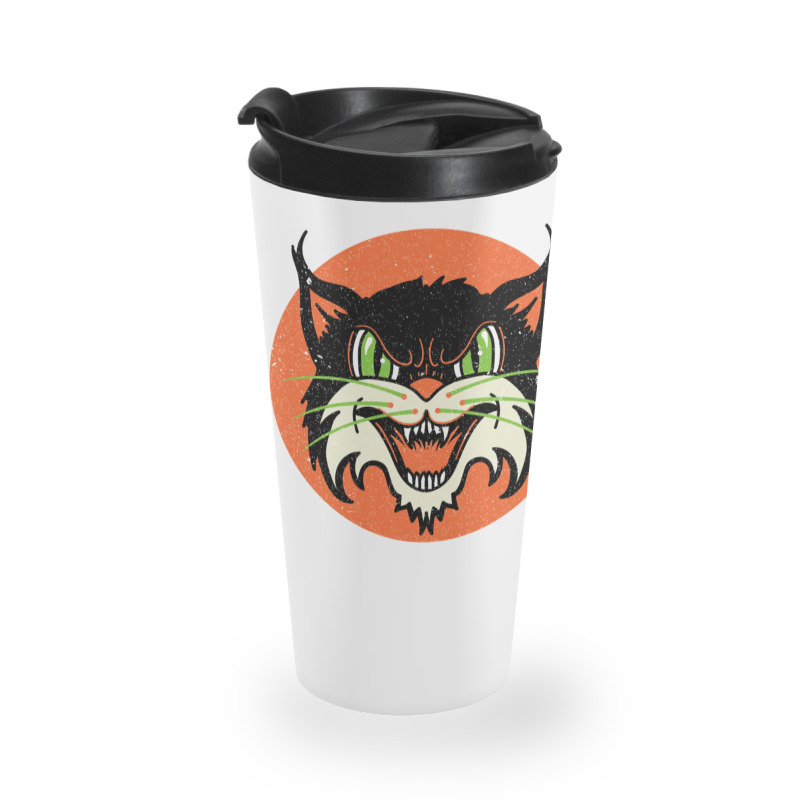 Wild Cat Rockabilly Retro Gift Travel Mug | Artistshot