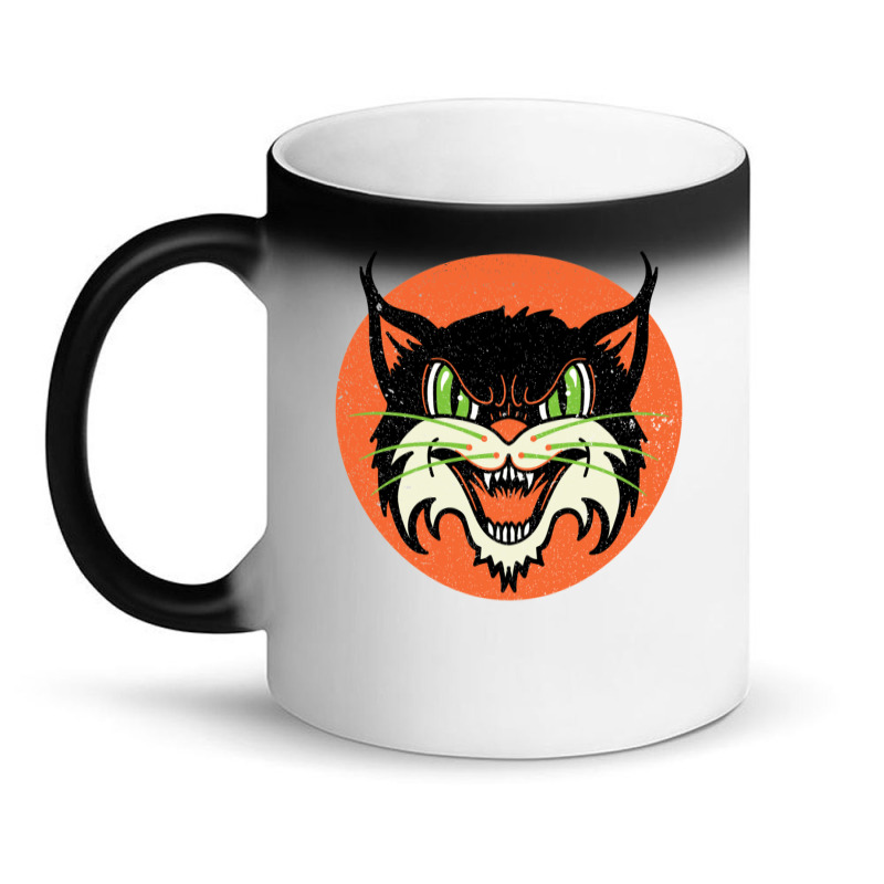 Wild Cat Rockabilly Retro Gift Magic Mug | Artistshot