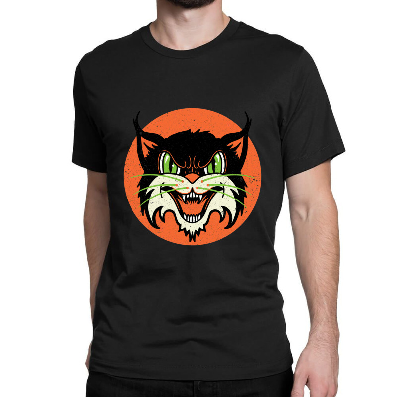 Wild Cat Rockabilly Retro Gift Classic T-shirt | Artistshot