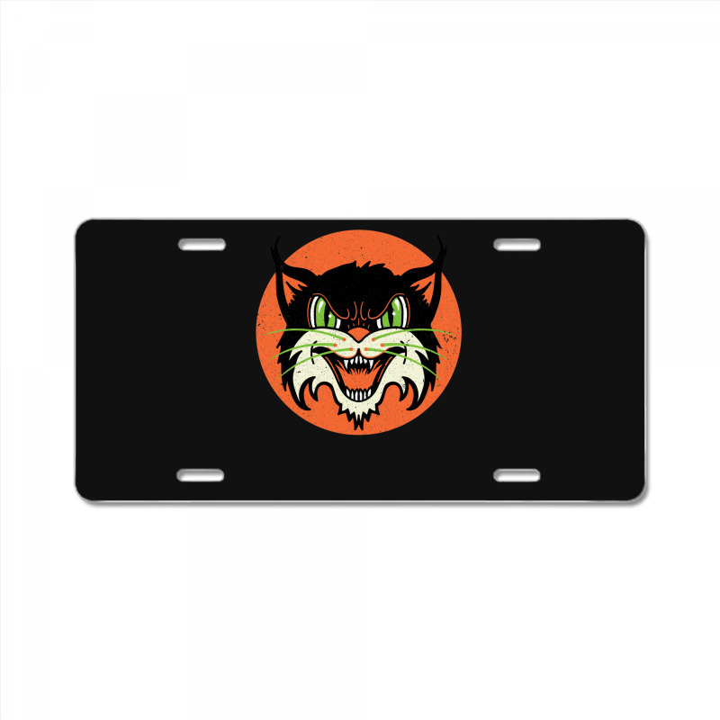 Wild Cat Rockabilly Retro Gift License Plate | Artistshot