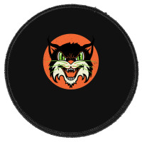 Wild Cat Rockabilly Retro Gift Round Patch | Artistshot