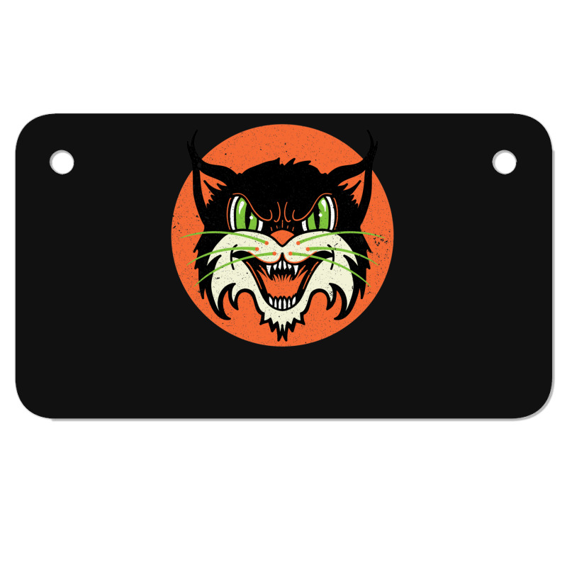 Wild Cat Rockabilly Retro Gift Motorcycle License Plate | Artistshot