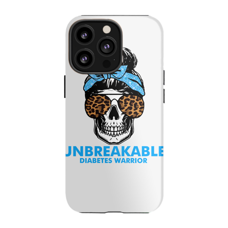 Diabetes Unbreakable Diabetes Warrior Skull Halloweenfor Woman 332 Awa Iphone 13 Pro Case | Artistshot